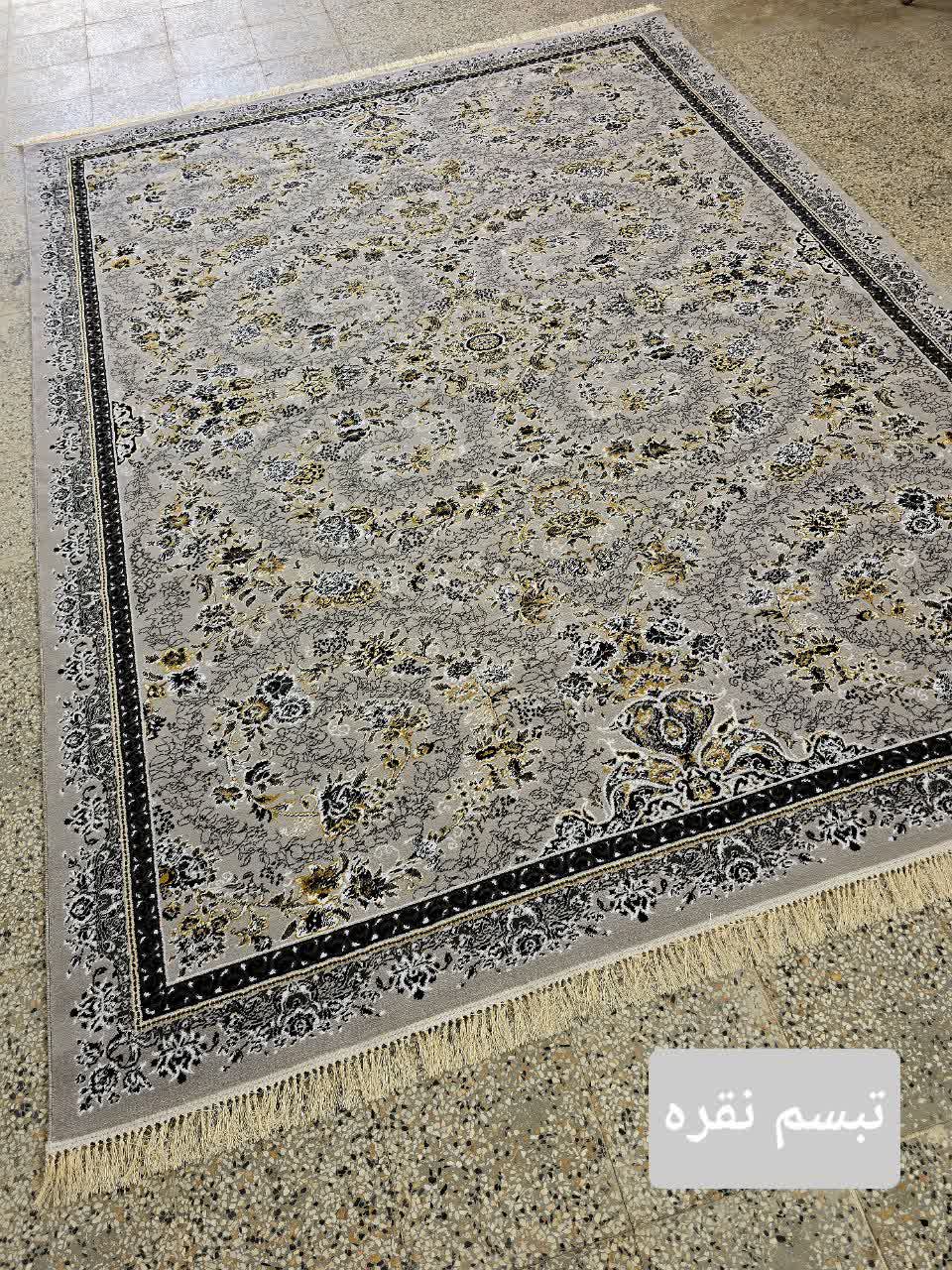 فرش اقتصادی ضخیم طرح 700 تبسم نقره ارسال رایگان کل ایران